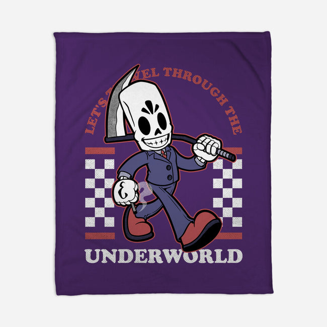 Game Mascot Travel Reaper-None-Fleece-Blanket-Studio Mootant