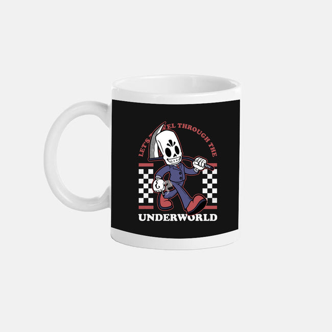 Game Mascot Travel Reaper-None-Mug-Drinkware-Studio Mootant