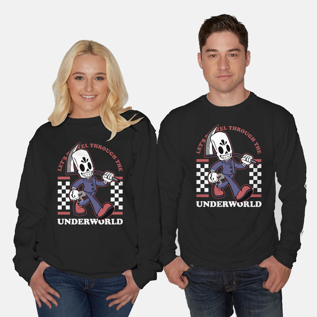 Game Mascot Travel Reaper-Unisex-Crew Neck-Sweatshirt-Studio Mootant