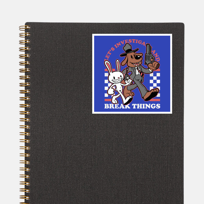Game Mascot Private Investigators-None-Glossy-Sticker-Studio Mootant