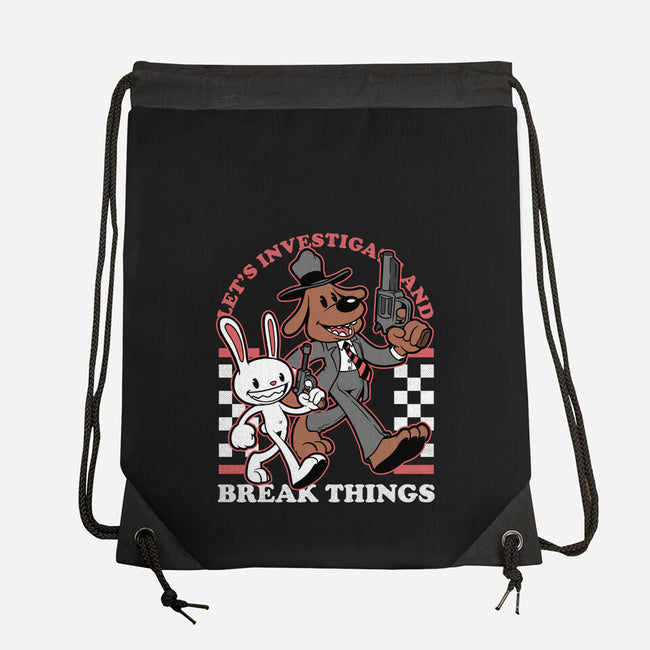 Game Mascot Private Investigators-None-Drawstring-Bag-Studio Mootant