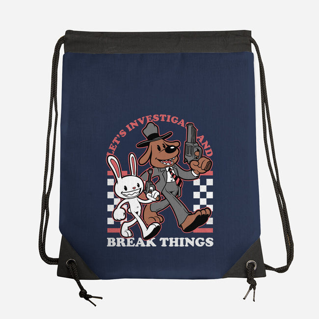 Game Mascot Private Investigators-None-Drawstring-Bag-Studio Mootant