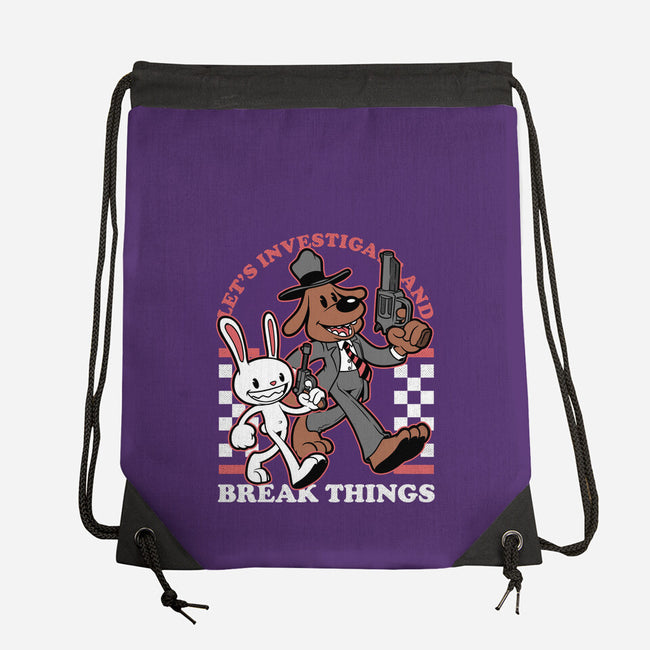 Game Mascot Private Investigators-None-Drawstring-Bag-Studio Mootant