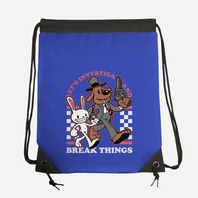 Game Mascot Private Investigators-None-Drawstring-Bag-Studio Mootant