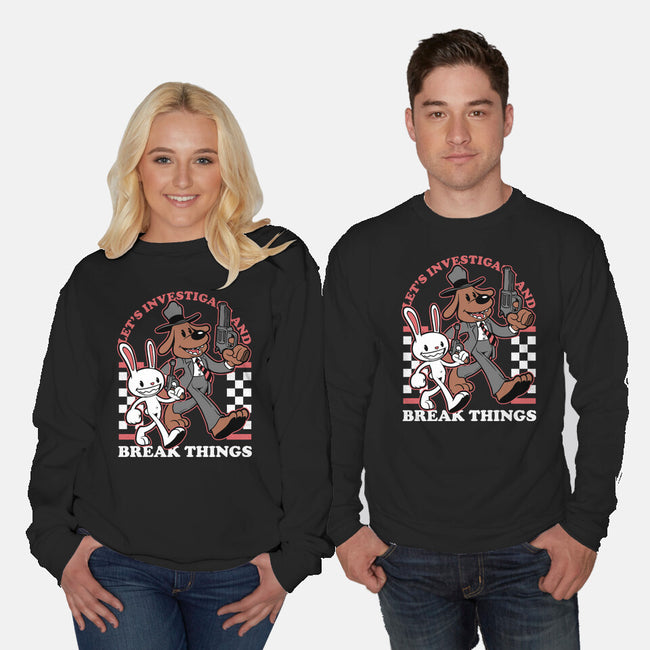 Game Mascot Private Investigators-Unisex-Crew Neck-Sweatshirt-Studio Mootant
