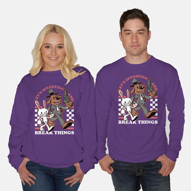 Game Mascot Private Investigators-Unisex-Crew Neck-Sweatshirt-Studio Mootant