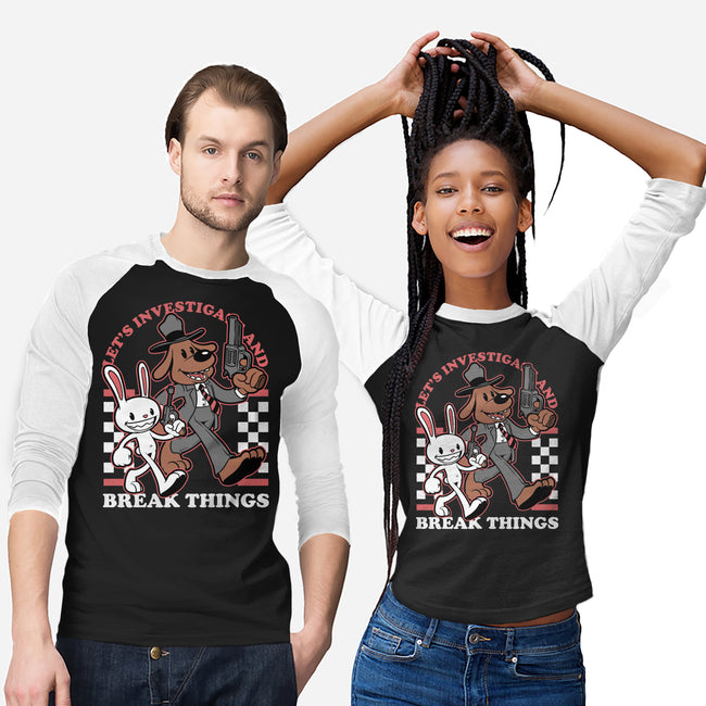 Game Mascot Private Investigators-Unisex-Baseball-Tee-Studio Mootant