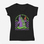World Domination Ready-Womens-V-Neck-Tee-Studio Mootant