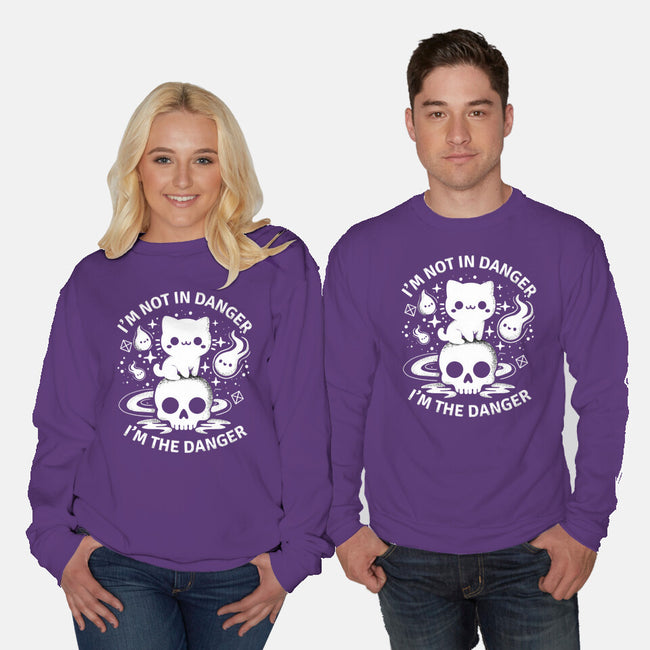 I'm The Danger-Unisex-Crew Neck-Sweatshirt-MaxoArt