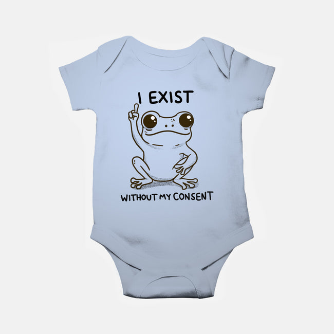 I Exist-Baby-Basic-Onesie-MaxoArt