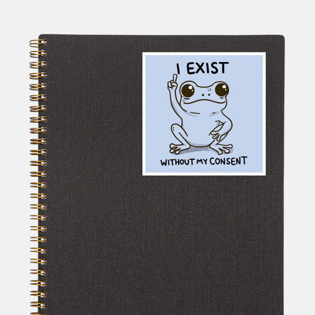 I Exist-None-Glossy-Sticker-MaxoArt