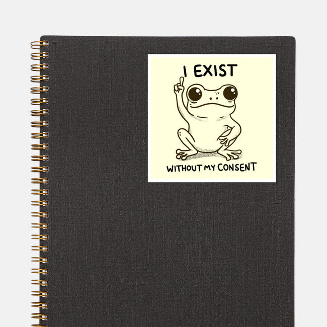 I Exist-None-Glossy-Sticker-MaxoArt