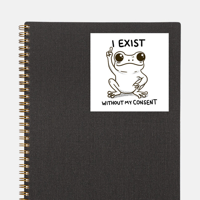 I Exist-None-Glossy-Sticker-MaxoArt