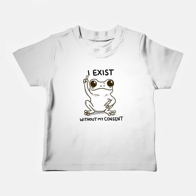 I Exist-Baby-Basic-Tee-MaxoArt