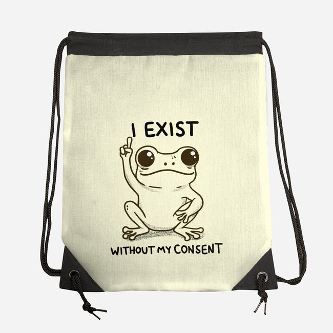 I Exist-None-Drawstring-Bag-MaxoArt