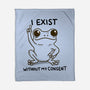 I Exist-None-Fleece-Blanket-MaxoArt