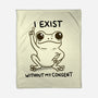 I Exist-None-Fleece-Blanket-MaxoArt