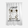 I Exist-None-Polyester-Shower Curtain-MaxoArt