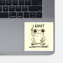 I Exist-None-Glossy-Sticker-MaxoArt
