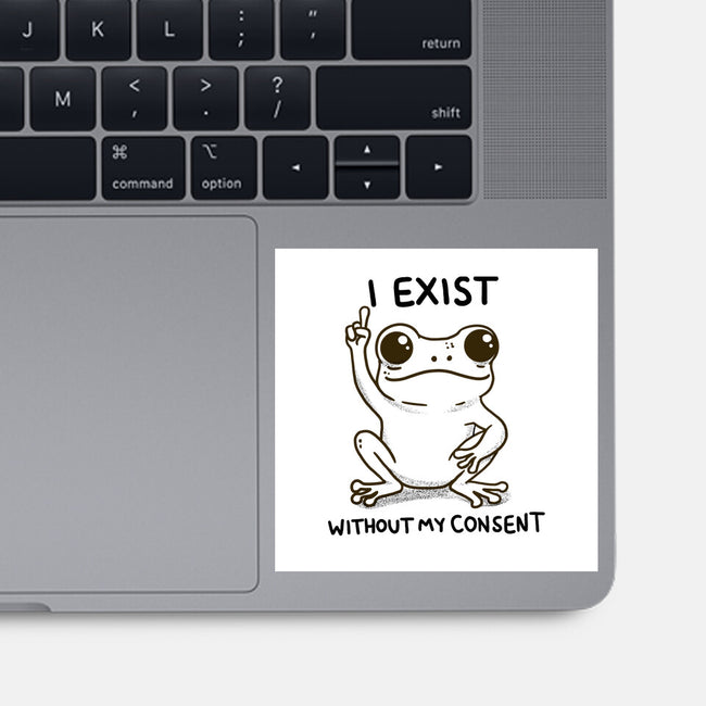 I Exist-None-Glossy-Sticker-MaxoArt