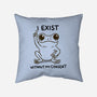 I Exist-None-Removable Cover w Insert-Throw Pillow-MaxoArt