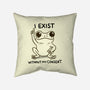 I Exist-None-Removable Cover w Insert-Throw Pillow-MaxoArt