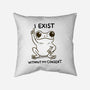 I Exist-None-Removable Cover w Insert-Throw Pillow-MaxoArt
