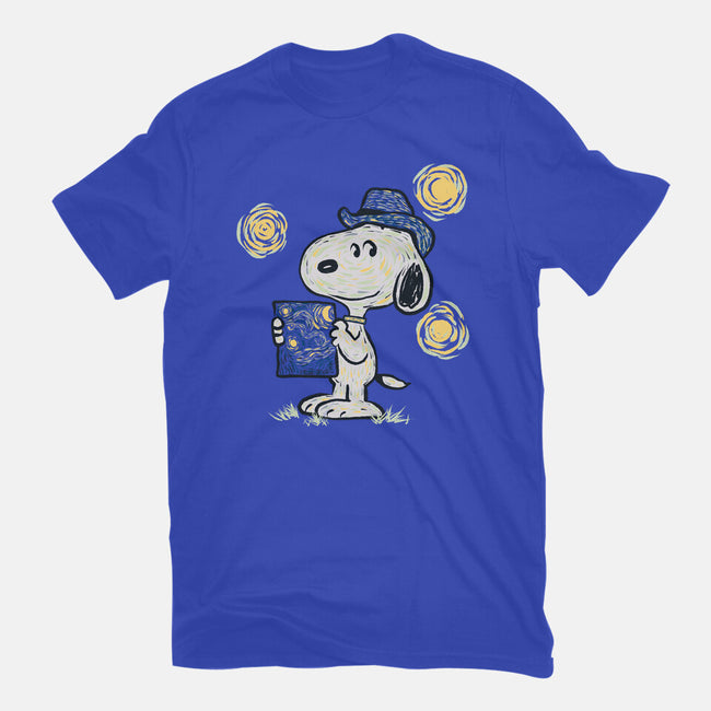 Snoopy Gogh-Womens-Basic-Tee-Claudia