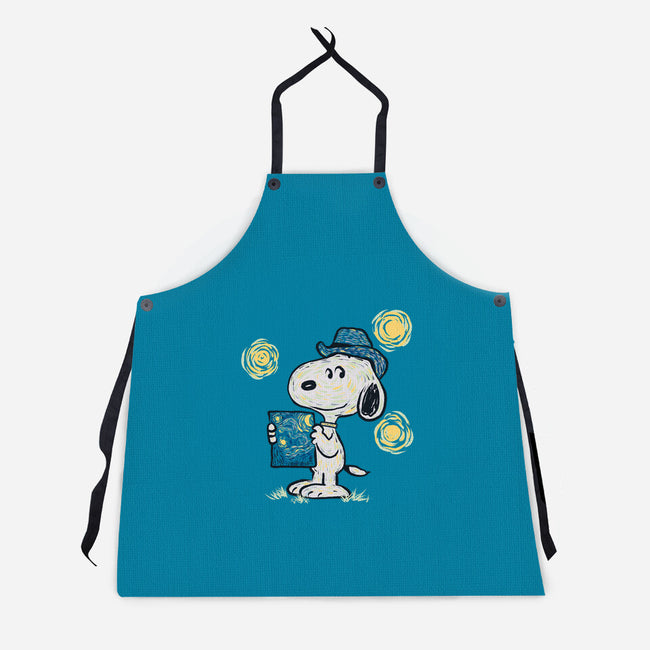 Snoopy Gogh-Unisex-Kitchen-Apron-Claudia