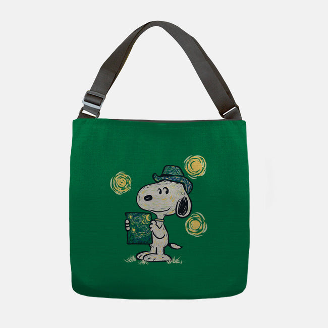 Snoopy Gogh-None-Adjustable Tote-Bag-Claudia