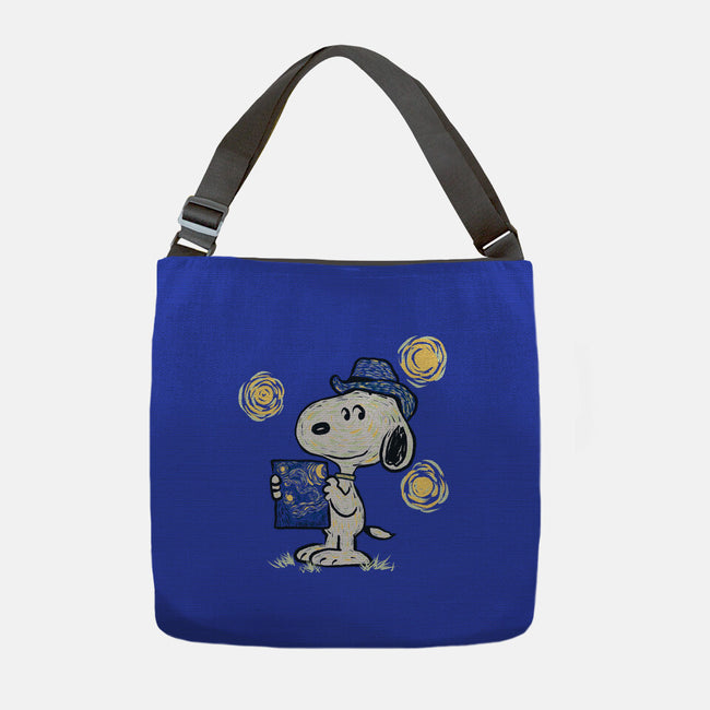 Snoopy Gogh-None-Adjustable Tote-Bag-Claudia