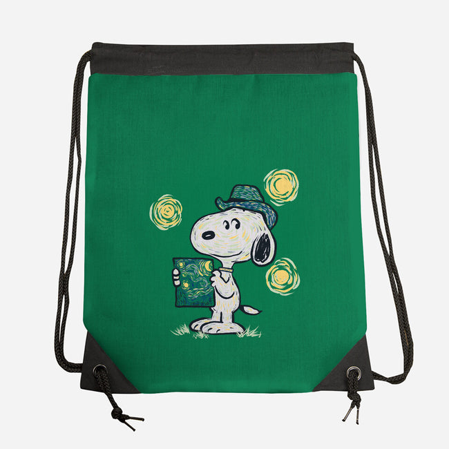 Snoopy Gogh-None-Drawstring-Bag-Claudia