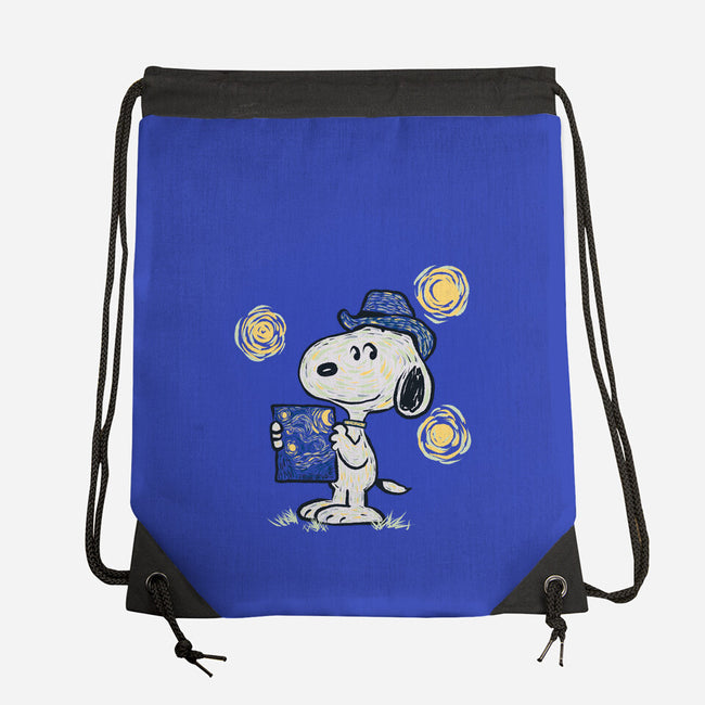 Snoopy Gogh-None-Drawstring-Bag-Claudia
