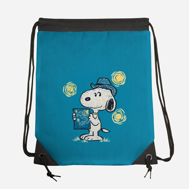 Snoopy Gogh-None-Drawstring-Bag-Claudia