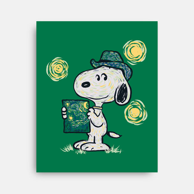 Snoopy Gogh-None-Stretched-Canvas-Claudia