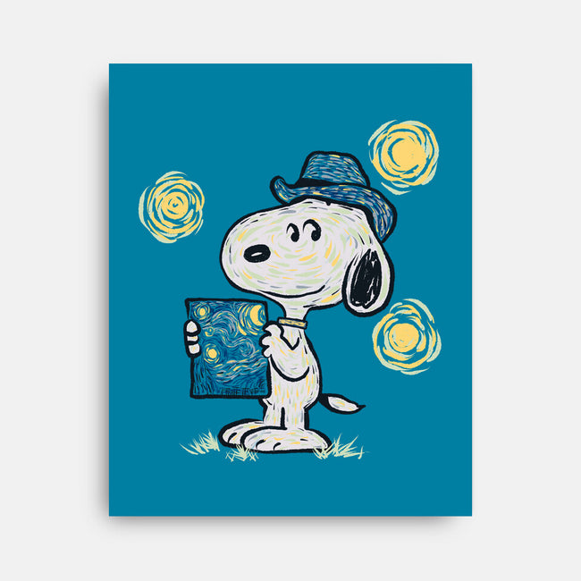 Snoopy Gogh-None-Stretched-Canvas-Claudia