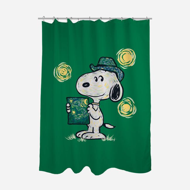 Snoopy Gogh-None-Polyester-Shower Curtain-Claudia