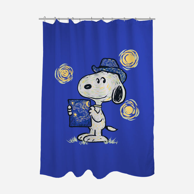 Snoopy Gogh-None-Polyester-Shower Curtain-Claudia