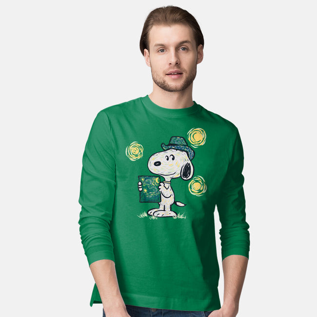 Snoopy Gogh-Mens-Long Sleeved-Tee-Claudia