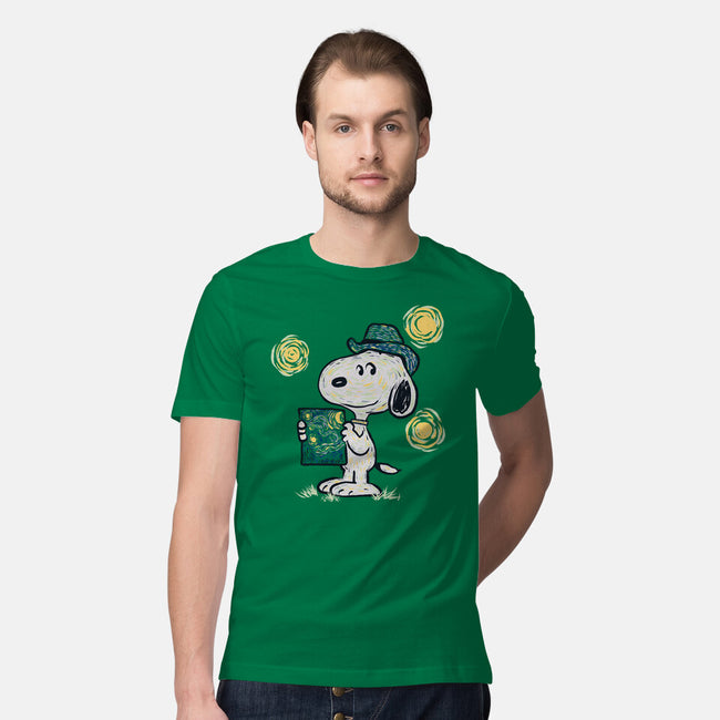 Snoopy Gogh-Mens-Premium-Tee-Claudia
