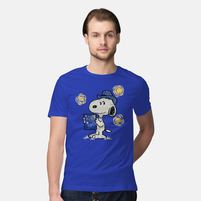 Snoopy Gogh-Mens-Premium-Tee-Claudia