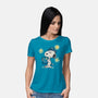 Snoopy Gogh-Womens-Basic-Tee-Claudia