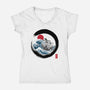 Enso Going Merry-Womens-V-Neck-Tee-DrMonekers