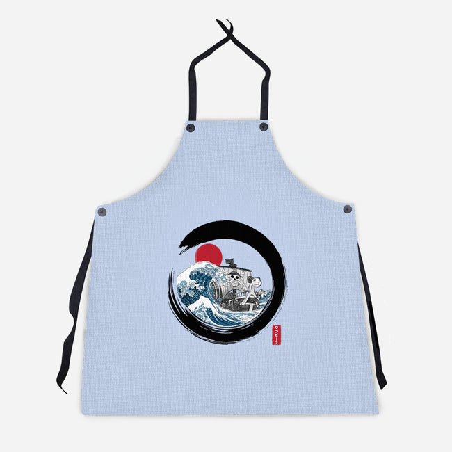 Enso Going Merry-Unisex-Kitchen-Apron-DrMonekers