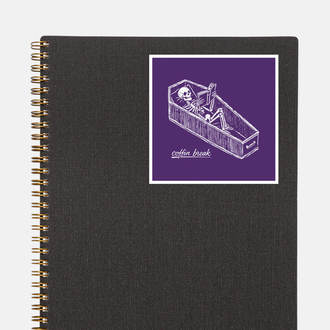 Coffin Break Skeleton-None-Glossy-Sticker-BridgeWalker