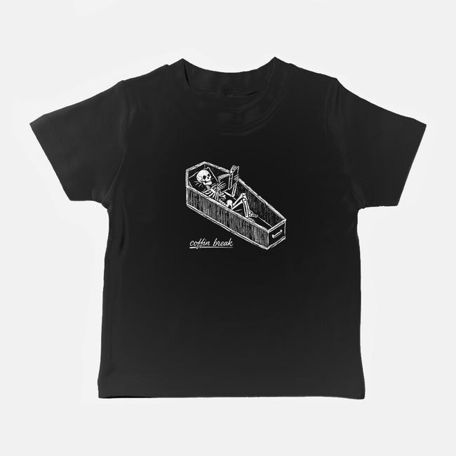 Coffin Break Skeleton-Baby-Basic-Tee-BridgeWalker