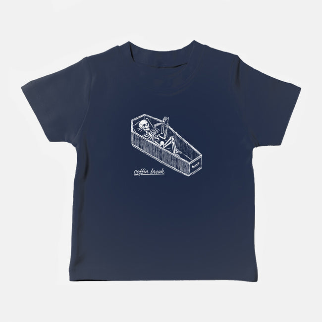 Coffin Break Skeleton-Baby-Basic-Tee-BridgeWalker