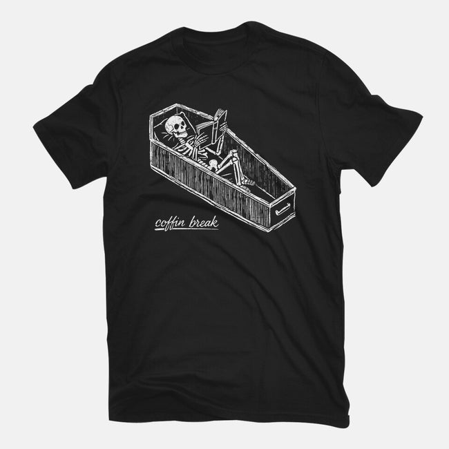Coffin Break Skeleton-Mens-Premium-Tee-BridgeWalker
