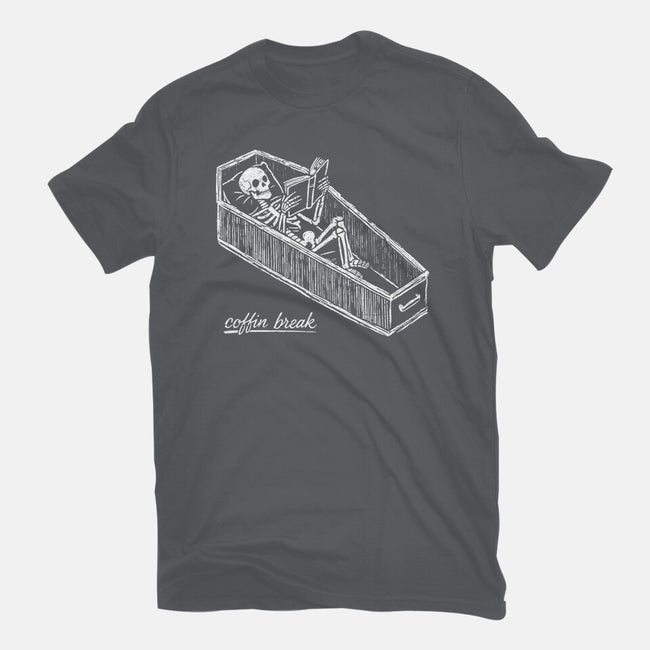 Coffin Break Skeleton-Mens-Premium-Tee-BridgeWalker