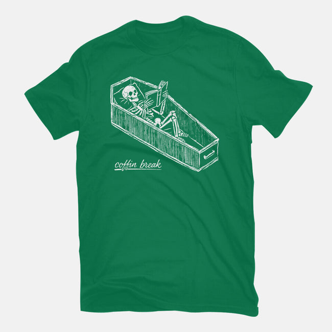 Coffin Break Skeleton-Mens-Premium-Tee-BridgeWalker